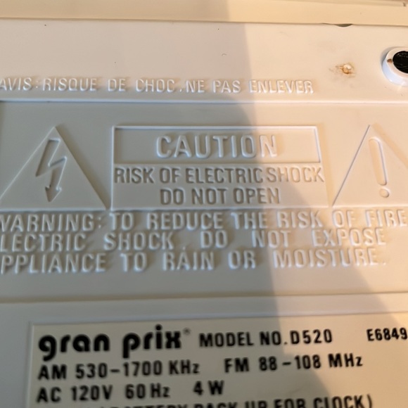 😀Vintage GPX am/fm digital clock radio - Picture 8 of 8